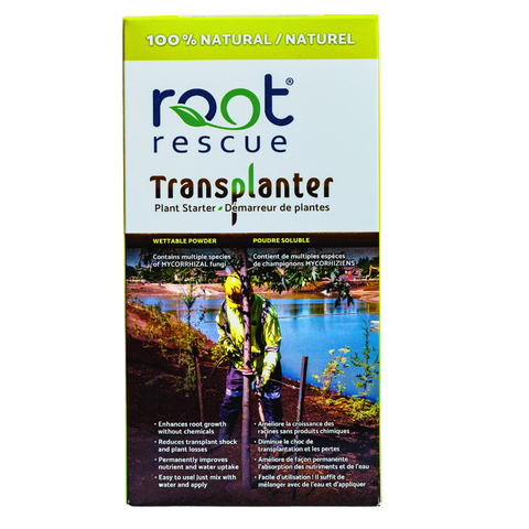 100% Natural, Root Rescue Transplanter - Front of Box Image