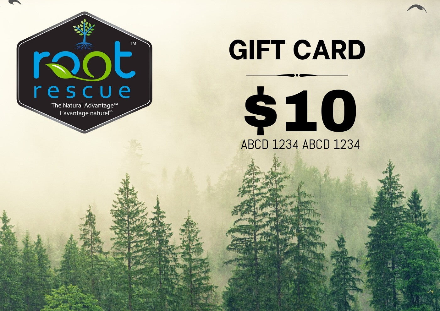 Root Rescue Products Gift Card - $100, $50, $20 or $10 Digital Cards.