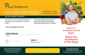 We’re returning as exhibitors to the Quebec Vert Expo in Espace Saint-Hyacinthe.